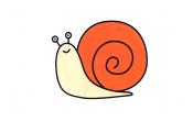 动物简笔画蜗牛