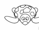 动物海龟简笔画