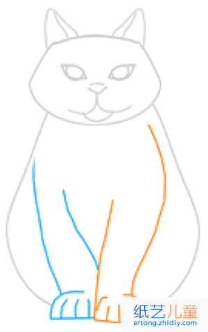 如何画一只胖猫简笔画