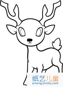 如何画鹿 鹿简笔画步骤图