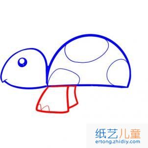 幼儿学画小乌龟（简单）