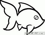 如何画金鱼 金鱼简笔画步骤图