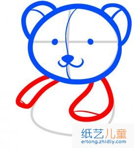 如何画泰迪熊玩具 泰迪熊玩具简笔画步骤图