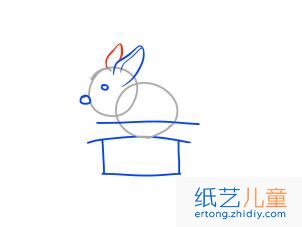 如何画兔子和帽子 兔子和帽子简笔画步骤图