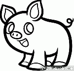 如何画猪 猪的简笔画步骤