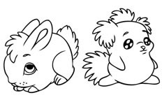 两只超级可爱的萌兔子宝宝简笔画绘制步骤大全