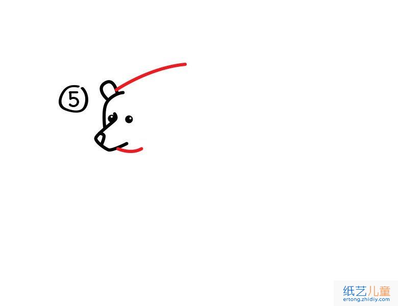 如何画一只灰熊 灰熊简笔画步骤图