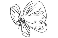 充分展现美丽的蝴蝶简笔画