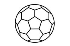 看起来非常圆的足球物品简笔画主要绘制步骤