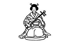 一个正在演奏乐器的日本女人人物简笔画重要步骤图片大全