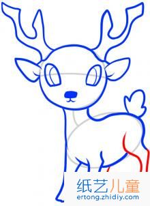如何画鹿 鹿简笔画步骤图