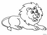 动物狮子简笔画