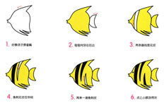 具有较高观赏性的热带鱼简笔画