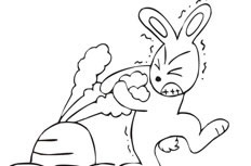 使出全身力气拔萝卜的兔子简笔画步骤方法大全