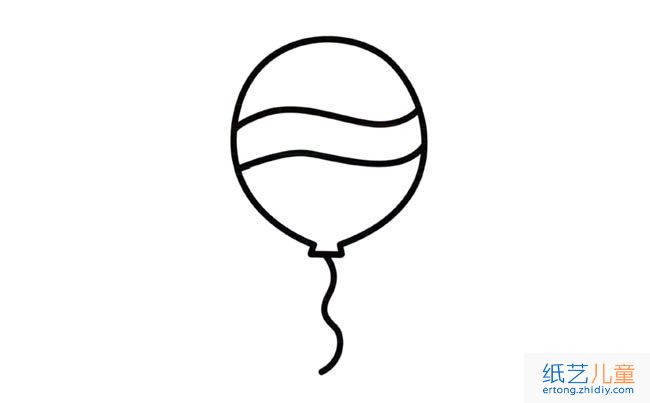 气球物品简笔画步骤图片大全