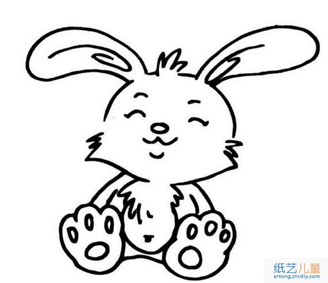 卡通萌兔子动物简笔画步骤图片大全