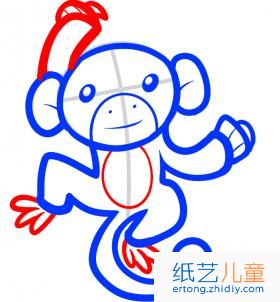 如何画长臂猿 长臂猿简笔画步骤图